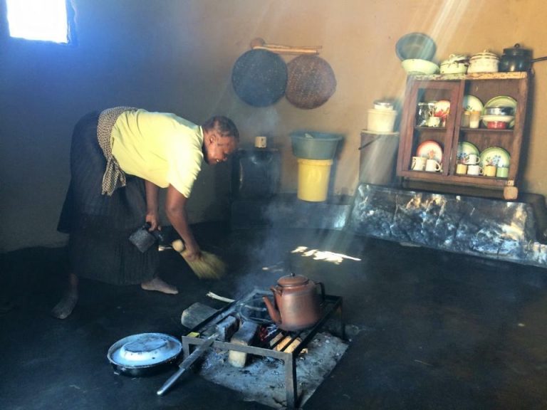 Mai Zvarimwa in her kitchen where many important, deep conversations and meetings took place.